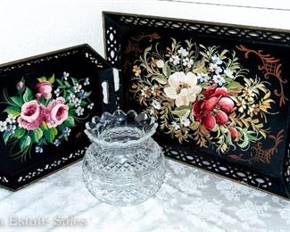Vintage Painted Trays