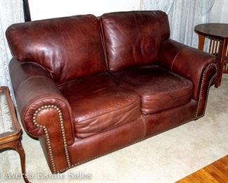 Leather Settee