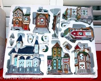 KIRKLAND Ceramic Christmas Village