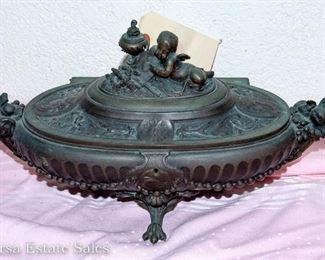 Antique Victorian Cast metal - Covered Censor