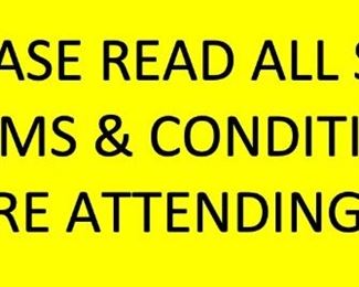 READ SALE TERMS and CONDITIONS