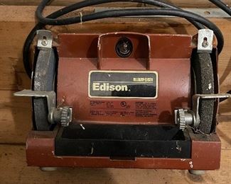  Vintage McGraw Edison 5" Bench Grinder model T660116B 