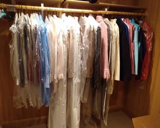 Medium sized designer wear; mid length shearling, etc