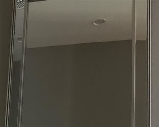 Mirror Framed Mirror w Beaded Accent