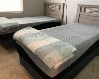 Twin Beds, Mattress and BS, Bedding