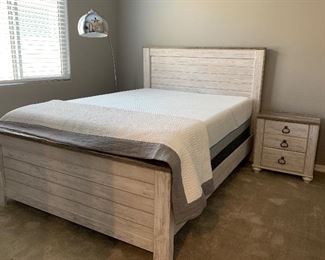 Ashley Queen Bed Frame and Nightstand