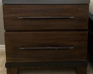 King Bedroom Set: Paneled Bed Frame, Mattress/BS, Nightstand, Dresser