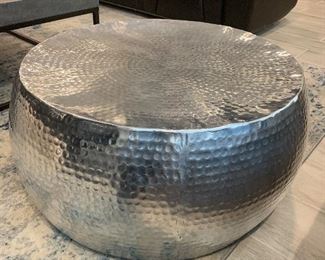 Hammered Metal Coffee Table