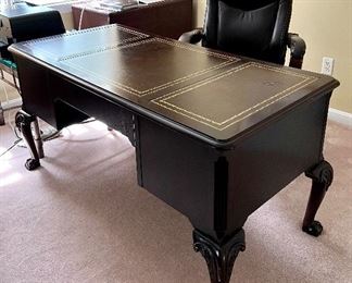 Hekman Desk with Leather Top