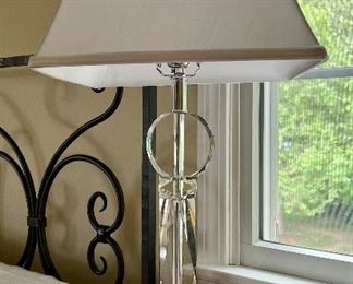 (2) Glass Table Lamps