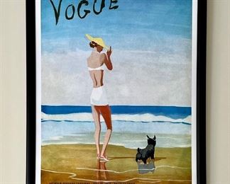 Framed Vogue Poster