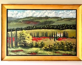 Oil on Canvas Signed K. Brown - 67.75" x 48"