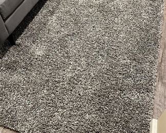 Grey Shag Rug - approx. 8' x 10'