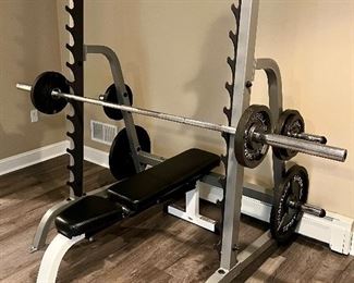 Body-Solid Weight Rack & ParaBody Adjustable Bench