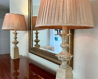 Pair of Decorative Textured Table Lamps