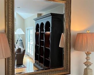 Mirror with Gold Leaf Edging