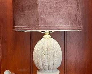 (2) Decorative Lamps with Microsuede Shades