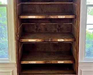 Rustic Hand Painted Pine Cabinet