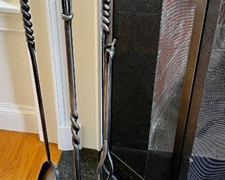 Wrought Iron Fireplace Tools