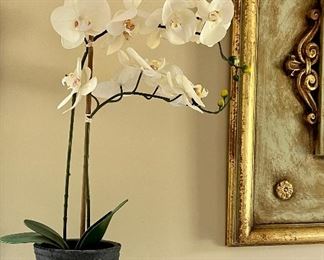 (2) Faux Orchids