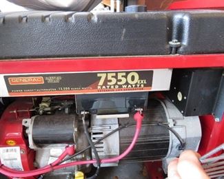 Generac 7550 gas powered generator