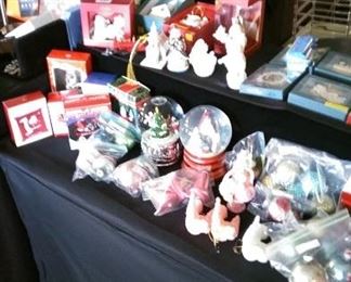 Hallmark ornaments, Christmas snow globes and other holiday items
