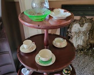 Vaseline Glass and Teacups