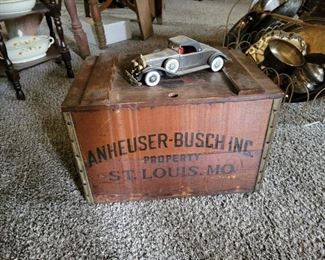 Vintage Anheuser-Busch Wooden Box