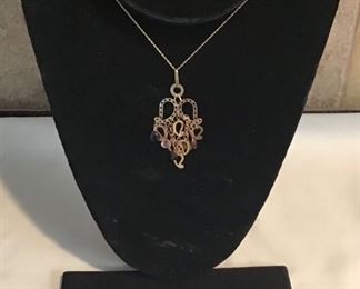 14K Studs and 10K Necklace