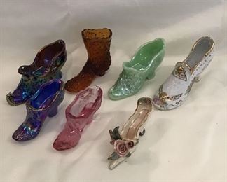 Collectible Glass Porcelain Shoes