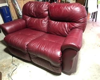 Red Dual Reclining Sofa