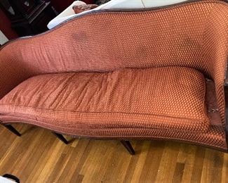 Lot 185   Louis style  Long Upholstered Sofa       400