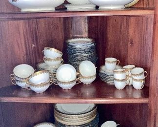 Lot 582 Large set of Bawo and dotter French Dinnerware   set 400