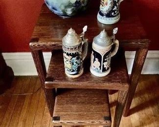 lot 579    set 3 Oak Nesting Tables  100