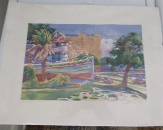 Lot 419  Wyatt Waters signed Print   80