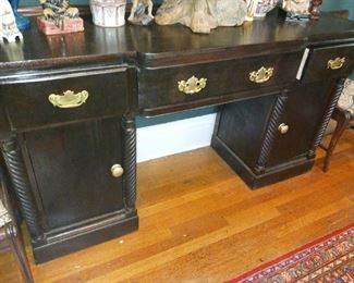 Lot 17  Mahogany sideboard with detail   300