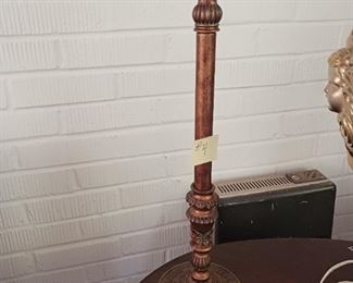 Lot #4  Copper color Table Lamp  20