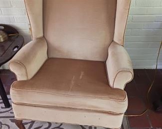 Lot #9  Queen Anne wingchair  80