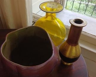 Lot #8  Group lot Vases and POT      20 all
