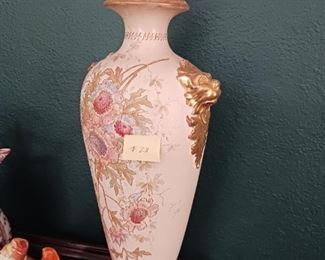 Lot 28 Royal Bonn  Large Lidded Vase Handpainted Approx 22 inches high -- price 300