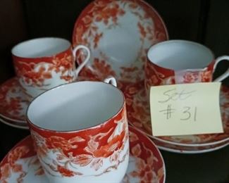 Lot 31 set 3 Demi Cup and saucers   20 all