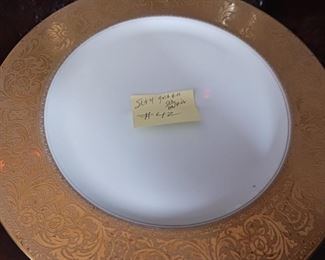 Lot 42 set Gold Band Bavaria Dinner Plates    20 all