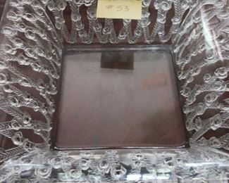 Lot 53  Lalique Roses 9" Square Bowl  600