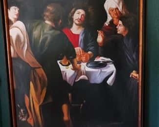 Lot 74     Veronese style Old Master Copy Oil on Canvas  approx  30"  x 40"   price  100