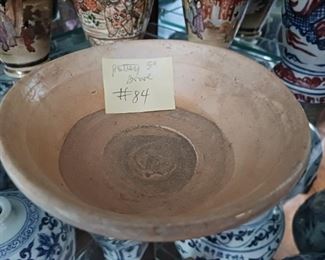 Lot 84   Pottery Bowl    20