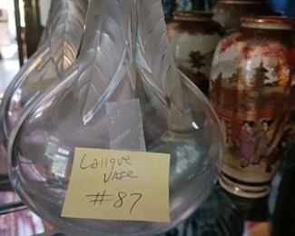 Lot 87 Lalique Vase    200