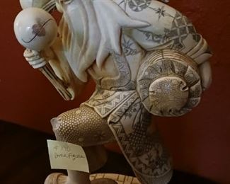 Lot 140   Large Bone asian Figure     50