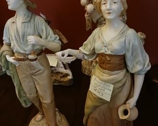 Lot 143  Pair of Royal DUX figures    300