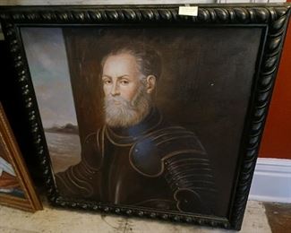 Lot 154   Knight in Armour Copy Oil Canvas   100