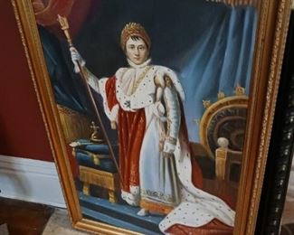 Lot 155  Napoleon Portrait  Decor Oil Canvas     200